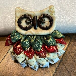 Owl Brooches Handmade Christmas owl brooch